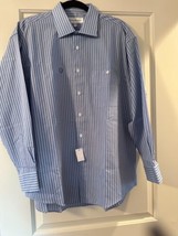 NWT Yves Saint Laurent Cornflower Blue Shirt Style 831109 SZ 16.5 R - £62.37 GBP