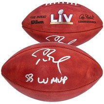 TOM BRADY Autographed &quot;SB LV MVP&quot; Authentic SB LV Official Football FANA... - £3,113.49 GBP