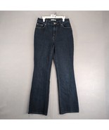 Vtg Chico&#39;s Platinum Bootcut Jeans Women&#39;s 1.5 (US 10) 28x30&quot; Dark Stret... - $496.13 MXN