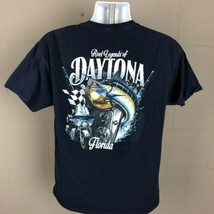 Reel Legends of Daytona Men’s T-shirt Size L Blue QA1 - $8.41