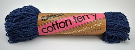 Vintage Caron Cotton Terry Cotton/Poly Blend Yarn - 1 Skein Navy #5018 - £4.64 GBP