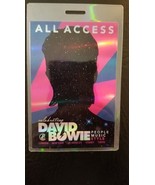 CELEBRATING DAVID BOWIE - ORIGINAL 2017 5 SHOW TOUR LAMINATE BACKSTAGE PASS - £66.56 GBP