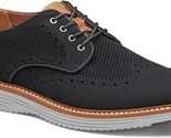 Johnston &amp; Murphy Upton Knit Wingtip Dress Casual Shoe, Black Knit, 11.5 M - $97.00
