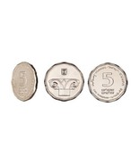 Israel 5 Shekel Coin NIS New Sheqalim Currency Money Official ILS Silver... - $4.56