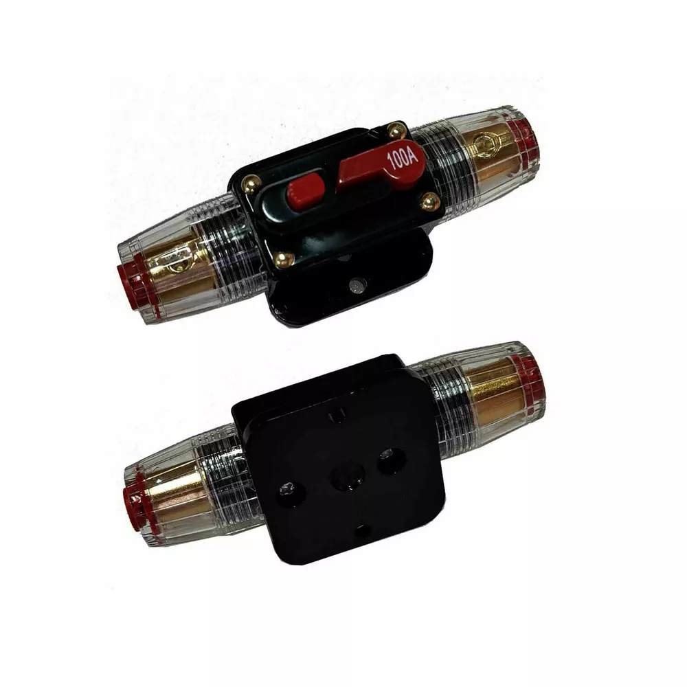 Car Stereo Audio 12V 48V Circuit Breaker Fuse Inline 4 8 Gauge Wired 100... - $16.70