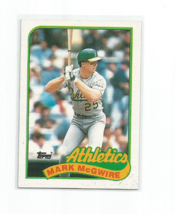 Mark Mc Gwire (Oakland Athletics) 1989 Topps Card #70 - £3.91 GBP