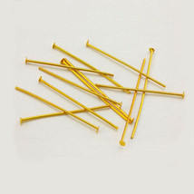 1000 - 1 &quot; (30mm) Brass Color Pins Chandelier Lamp Bead Prism Crystal Co... - £12.03 GBP