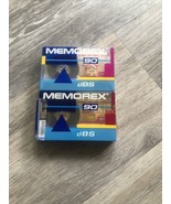 Lot of 2 MEMOREX DBS 90 Cassette Tapes ~  BRAND NEW~FACTORY SEALED - £3.83 GBP