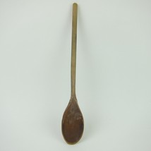 Antique Primitive Wooden Spoon Long Handle 14&quot; Farmhouse Rustic Kitchen Decor - £19.80 GBP