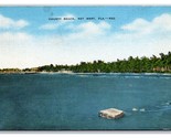 County Beach Key West Florida FL LInen Postcard Z2 - £6.96 GBP