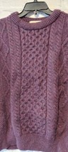 Aran Sweater Market Womens Mens Size XXL 100% Wool Fisherman Sweater Bur... - $59.35