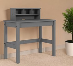 35 Inch Gray Writing Desk - $4,171.73 MXN
