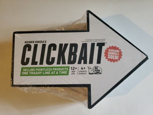 Reiner Knizia's Clickbait Party Game - Family Game Night FUN NEW SEALED - $21.74