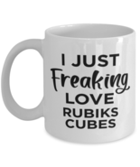 Rubiks Cubes Collector Coffee Mug - Just Freaking Love - Funny 11 oz Tea... - £11.11 GBP