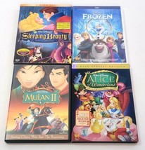 Sleeping Beauty, Alice In Wonderland, Mulan 2 &amp; Frozen DVD Disney Movies - £10.56 GBP