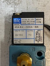 Mac Solenoid Valve 45A-EA1-DDDA-1BA, 24VDC, 7.3W, 120Psi - £82.47 GBP