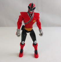 2011 Super Samurai Power Rangers Red Earth Ranger 4.5&quot; Action Figure - £10.80 GBP
