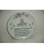 Morning Prayer Ceramic Wall Plate Ucagco Japan 7-1/2&quot; Vintage Child Bunn... - $284.91 MXN