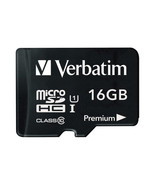 Verbatim 44082 MICROSDHC 16GB CLASS 10 W ADAPTER - $44.36 CAD