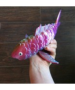 Flexible Articulated Koi Fish Sensory Fidget Toy  3D Printed 11&quot; Multi C... - $431.18 MXN