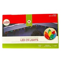 Decor Brand Target LED C9 Holiday Lights Multicolor 25 Count Indoor Outdoor - £11.13 GBP