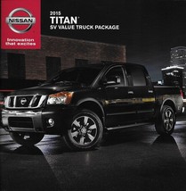 2015 Nissan TITAN SV VALUE sales brochure catalog sheet US 15 - £4.48 GBP