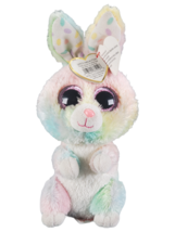 Ty Beanie Boos Bubby the Pastel Tie Dyed Easter Bunny Rabbit Plush 6&quot; New NWT - £11.04 GBP
