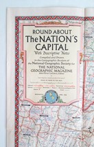 Apr 1956 National Geographic Round About the Nation&#39;s Capital Washington DC Map - £3.96 GBP