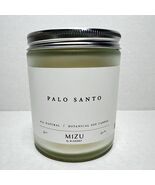 New Mizu Palo Santo Essential Oil Candle Soy M.Hainey New - $352.29 MXN