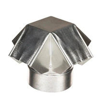 Roof Vent Cap Galvanized Steel 5 Inch Durable Rain Snow Debris Protection - $21.82 CAD