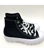 Converse Chuck Taylor All Star Lugged Womens Black White Sneaker Boots Size US 8 - $55.00