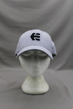 Retro Skateboard Hat - Etnies Black logo on Grey - Adult Stretch Fit - $35.00