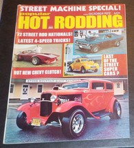 Popular Hot Rodding MAGAZINE, OCT 1972, Street Rod Nationals, 4 Speed Tricks BX3 - £8.83 GBP