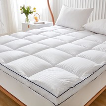 Swtmerry Queen Size Mattress Pad Topper - Extra Thick Quilted Fitted Mattress - £40.80 GBP