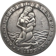 Hobo Nickel Usa Morgan Dollar 1895 Coin Copy Type 87 - £7.16 GBP