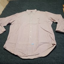 Ralph Lauren Shirt Men 15 1/2 34 Brown Pin Pint Casual Button Up Cotton ... - $23.10