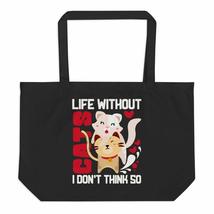 life without cats i don&#39;t think so tote bag - £21.70 GBP