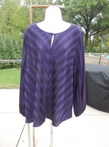 Nwt Liz Claiborne Purple Blouse 2X - $24.99