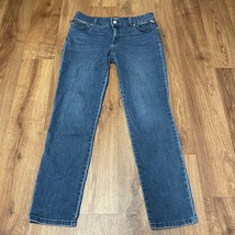 Chicos So Slimming Medium Wash Jeans Zipper Pockets Mid Rise Women 0/4 S... - $33.66