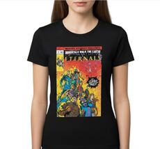 Marvel Studios The Eternals Immortals Walk the Earth Women Graphic T-Shi... - $17.81