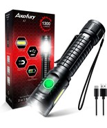 Axefury Rechargeable Magnetic Flashlight 1300 Lumens Tactical LED Flashl... - $412.47 MXN