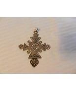 Large Silver Tone Pendant Southwestern Designs from Alpaca - $28.50