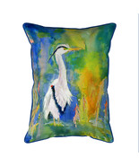 Betsy Drake D&amp;B&#39;s Blue Heron Large Indoor Outdoor Pillow 16x20 - £37.58 GBP