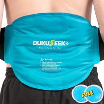 Ice Pack for Lower Back Pain Relief,  Reusable Gel Back Ice Pack with Dual Strap - £24.22 GBP