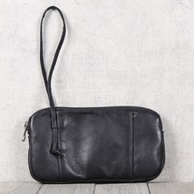 New Fashion Clutch Bag Male Leather  Handmade Phone Wallet 100% Cowhide Women Ca - £43.53 GBP