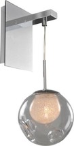 Wall Sconce KALCO METEOR Contemporary 1-Light Chrome Calcite Clear Glass Dry - £862.34 GBP