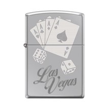 Zippo Lighter - Las Vegas Aces High Polish Chrome - 853912 - £28.11 GBP