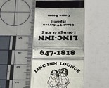 Vintage Matchbook Cover  Linc-Inn Lounge&amp; Pkg.  Maitland, FL  gmg  Unstruck - £9.79 GBP