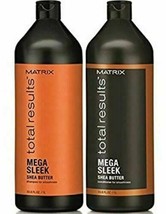 Matrix Total Results Mega Sleek Shampoo and Conditioner Duo 33.8 fl oz / 1 Liter - £54.50 GBP