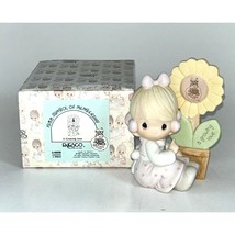 Precious Moments A Growing Love 1988 Symbol of Membership Girl with Pot Flowers - £11.07 GBP